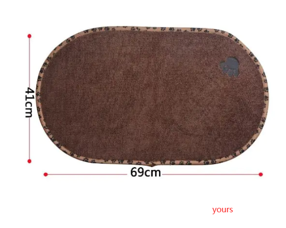 Alfombrilla para comida de mascotas, antideslizante y lavable para perros y gatos