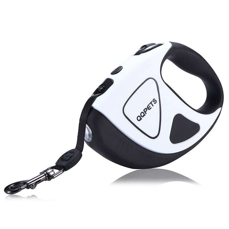 Correa Retráctil Automática para Perro con LED y Cuerda de Fibra