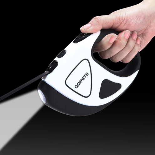 Correa Retráctil Automática para Perro con LED y Cuerda de Fibra